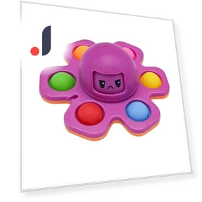 Игрушка-осьминог, вращающаяся, с выражениями — Блоки, Toys-Glory Fourall