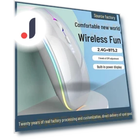 Ультратонкая бесшумная двухрежимная оптическая Bluetooth-мышь с дисплеем Power Display — Коврики для мыши, Computer boost