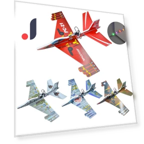 USB Rechargeable Glow-in-the-Dark EPP Electric Hand-Launched Glider Fighter — Flying Toys, All About Drones