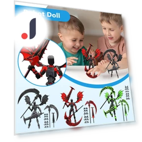 3D Printed Titan Robot Mobile Doll Set — Collectible Statues, Jiangnan C