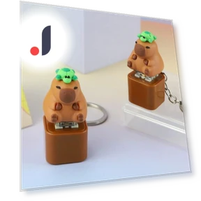 Мультяшная клавиатура Capybara Fidget Keychain — Спиннеры, Caracce