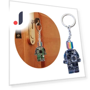 Electronic Robot Keychain — Keyrings & Keychains, Pretty life