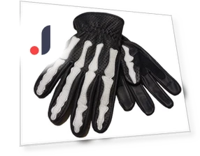 Leather and Mesh Gloves with Smartphone-Compatible Design — Gloves, nicoJAPAN