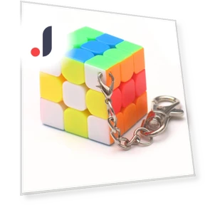 Mini Magic Cube Keychain — 3D Puzzles, MIT