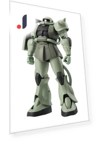 Подвижная фигурка Zaku из Mobile Suit Gundam — Куклы и фигурки, TAMASHII NATIONS