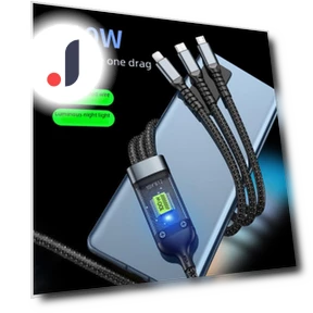 Transparent 3-in-1 Smart Flash Charging Cable — Chargers, ElectroCN