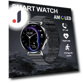 Ultra-Thin Fashionable Women's Smartwatch with AMOLED Display and Health Monitor — Wearable Accessories, SACOSDING