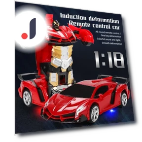 2-in-1 Transformer RC Remote Control Car Deformable Robot Toy — Interactive Figures & Robots, Xingben Two