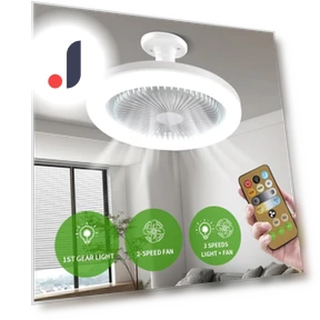Ceiling Fan with Remote Control and LED Light — Ceiling Fans, Aloisia