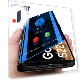 Magnetic Book Stand Smart Mirror PU Leather Flip Cover — Protective Cases, Popular Phone Cases