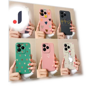 Чехол для телефона Pretty Love Heart Pattern — Бамперы, New Style Case