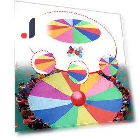 Rainbow Beach Parachute Umbrella — Beach Balls, Closet of Beauty