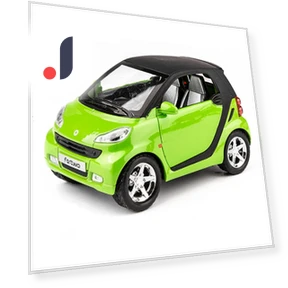 Smart Fortwo Car Model with Lighting and Music Effects — Miniature Rides & Collectibles, Fourall-Model Cars