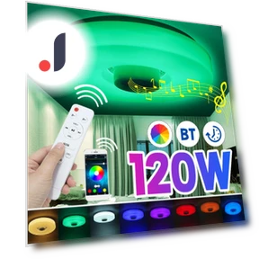 Smart LED Ceiling Light with Remote Control — Overhead Lighting, Crown Global