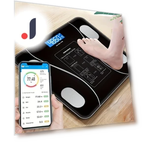 Smart Scale for Weight and Body Fat Measurement — Weight Management Tools, Lucky Black Cat