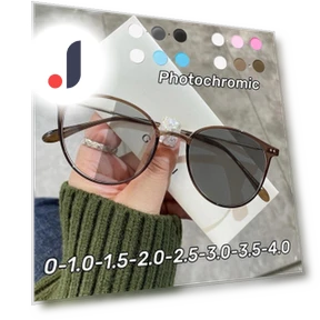 Vintage Photochromic Glasses for Nearsightedness — Smart Glasses, Green Harvest