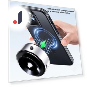 Wireless Car Charger with Powerful Vacuum Phone Holder — Phone Accessories, SEOBIOG