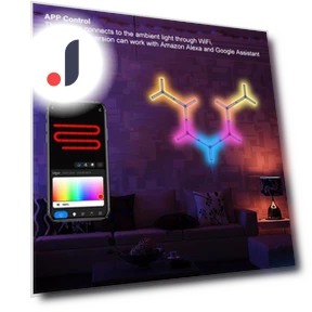 Полноцветный RGB умный патч Y-образный настенный светильник — Настенные светильники, Home Of Auto Parts