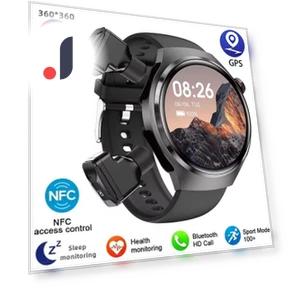 Умные часы с TWS Bluetooth-наушниками — Браслеты и клипсы, 3CC Smart Watch