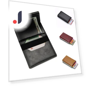 Thin Retractable Carbon Fiber Credit Card Holder Wallet — Wallets, Four Four