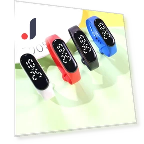 Waterproof White LED Touch Watch — Men's Timepieces, AI Supermarket