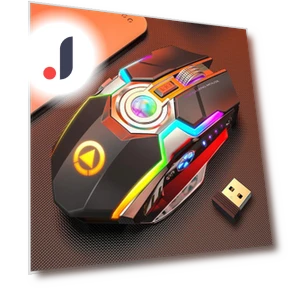 Беспроводная игровая мышь с подсветкой — Коврики для мыши, popmall
