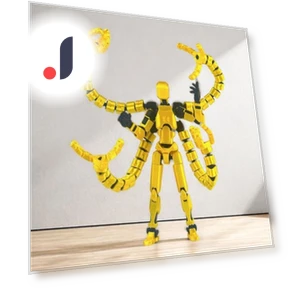 3D Printed Robot Figure with Accessories — Collectible Statues, Caracce