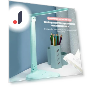 Foldable LED Desk Lamp with Touch Brightness Control — Study & Desk Lighting, HOME-Auto-001