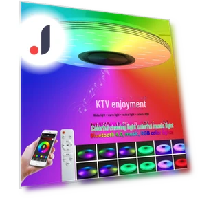 Smart LED Bluetooth Ceiling Light with Color Speaker — Overhead Lighting, TrendVibeCN
