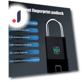 Waterproof Mini Fingerprint Door Lock — Padlocks & Hasps, HOME-Auto-001