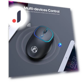 Беспроводная мышь Bluetooth с RGB подсветкой — Коврики для мыши, Uav parts center
