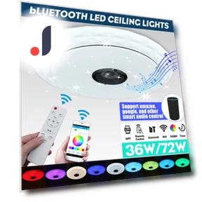 Умный светодиодный потолочный светильник с Bluetooth динамиком — Потолочные светильники, Decor Life Global
