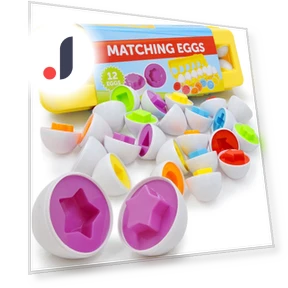 Smart Montessori Eggs in Cup — Infant & Early Childhood Playthings, Bai Fen Bai Toys