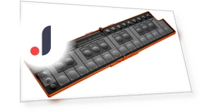 MIDI-клавиатура с оранжевыми клавишами — Музыкальные контроллеры, KORG