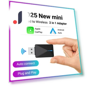 2 в 1 Мини проводной и беспроводной CarPlay и Android Auto AI Box — Автоэлектроника и аксессуары, ZoomSpark
