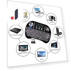 Mini Wireless Keyboard with Touchpad — Keyboards, KYUSHUAD