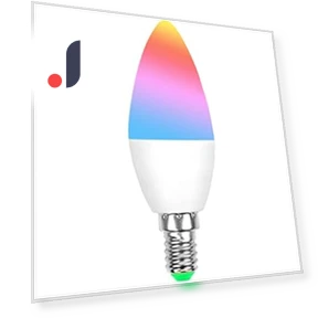 Лампочка-свеча Zigbee E14 Smart RGBCW — Компактные люминесцентные