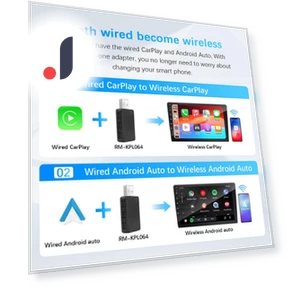 Беспроводной адаптер Carplay Android Auto 2 в 1 — Автоэлектроника и аксессуары, Xixi Global Purchasing
