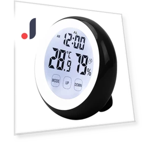 Круглый будильник с сенсорным экраном — Часы, Alarm Clock