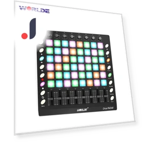 Портативный USB MIDI-контроллер барабанных пэдов — Музыкальные контроллеры, WORLDE