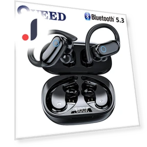 Водонепроницаемая Bluetooth-гарнитура TWS с подвесными ушами — Наушники, QUEED