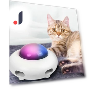 Умный тизер для кошек с поворотным столом — Игрушки для питомцев, BC Pet Supplies
