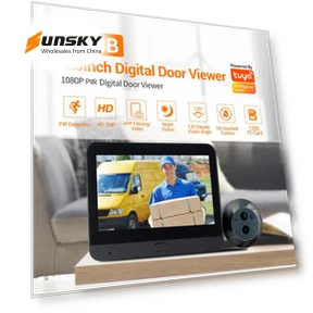 Digital Door Viewer WiFi Video Doorbell — Smart Home Security, ESCAM