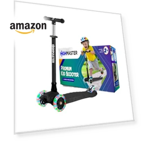 3 Wheel Kick Scooter — Helmets, HighMaster