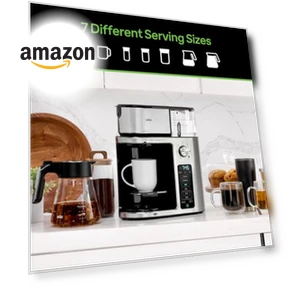 MultiServe Plus 10-Cup Pod Free Drip Coffee Maker — Coffee & Espresso Combos, Braun