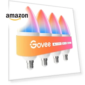 Smart LED Candelabra Bulb — Incandescent, Govee