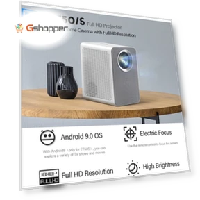 4-inch 180 Lumen 1920x1080P Smart LED Mini Projector — Home Theater Projectors, AUN