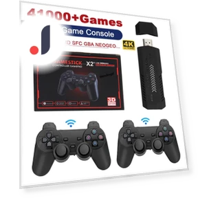 Игровая консоль 4K с беспроводным контроллером — Микроконсоли GEM Box, Reakosound