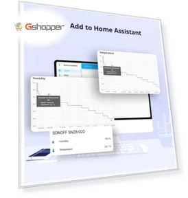 LCD Smart Temperature Humidity Sensor — Smart Home Security, Sonoff
