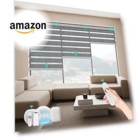 Motorized Zebra Blinds with Remote — Honeycomb, BLINDIT